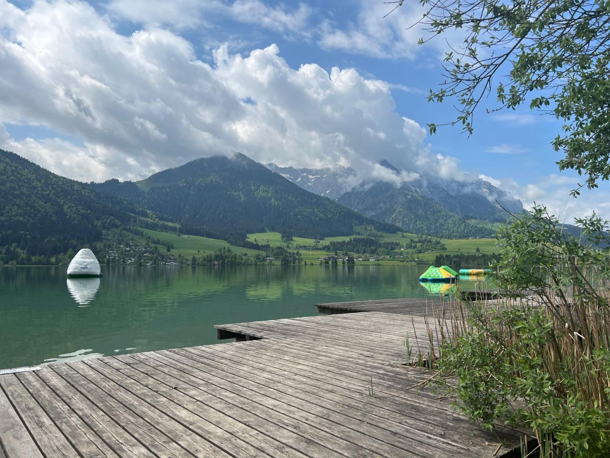 Apartment Seeglueck Am Walchsee - Sehr Stylisch, Zentral Und Neuerbaut Luaran gambar