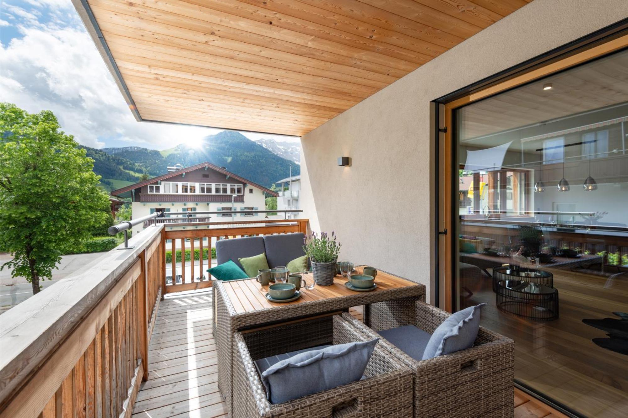 Apartment Seeglueck Am Walchsee - Sehr Stylisch, Zentral Und Neuerbaut Luaran gambar